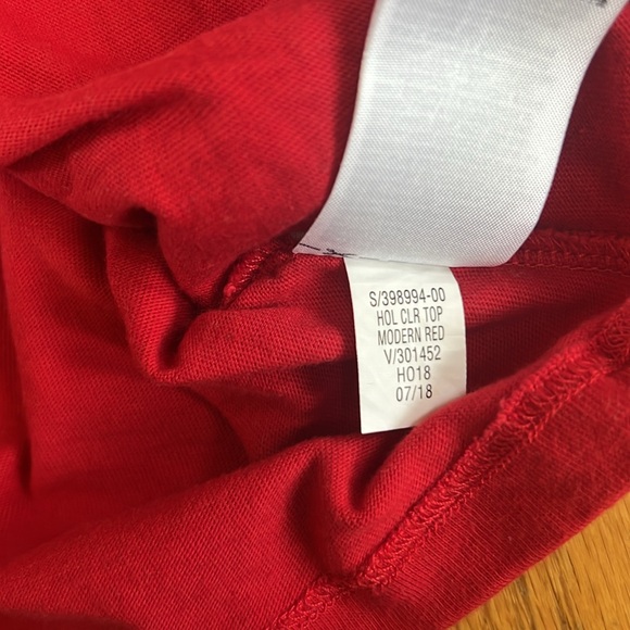 Gap Holiday Christmas Long Sleeve with Peter Pan Collar 3Y - Modern Red - Picture 5 of 7